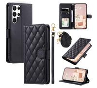 Étui Portefeuille Compatible avec Samsung Galaxy S23 Ultra,Compatible avec Samsung SM-S918B/DS Galaxy S23 Ultra/SM-S918U1 SM-S918Q SM-S918N/V/D/W Coque Housse Etui Black