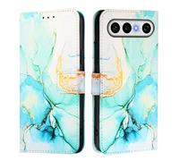 Étui portefeuille compatible avec VIVO S50 Pro Mini 5G Domestic Marble Wallet Wallet PU Cuir PU Antichoc Flip Phone Cover Card Holder Magnetic Kickstand Inner Shell Bumper Case - Vert