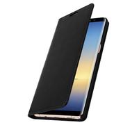 Etui Portefeuille Cuir - AVIZAR - Galaxy Note 8 - Noir - Fonction Stand - Protection Intégrale