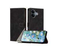 Etui Portefeuille Cuir PU pour VIVO V60 Lite - Porte-Cartes Intégré + Support Intégré - Coque Protective Style Minimaliste-Noir