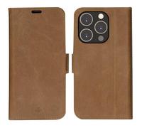 Étui portefeuille - dbramante1928 - Copenhagen - Cuir marron vieilli - Compatible iPhone 14 Pro - Vintage