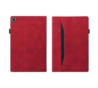 Étui Portefeuille de Luxe en Cuir PU for Tablette Samsung Galaxy Tab A11 8,7 Pouces SM-X130/X133 2025 avec Support Avant.(Red)