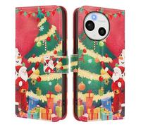 Étui portefeuille de Noël pour Sharp Aquos Sense 10 - Motif Noël - Coque de téléphone pour garçons et filles - Coque de protection fine et souple en TPU absorbant les chocs et anti-rayures - Motif