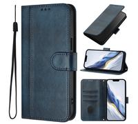 Étui portefeuille de protection en cuir pour Oukitel C57 avec fermeture magnétique, emplacement pour carte Bluetooth et protection antichoc.