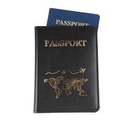 Étui portefeuille de voyage en cuir PU pour passeport, billets, cartes d'embarquement