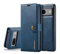 Étui Portefeuille Détachable en Cuir pour Google Pixel 10 Pro XL, Bleu | Étui Détachable, Cuir de Vachette Refendu, 3 Fentes à Cartes et Poche à Billets, Fermeture Magnétique, Béquille Pliable