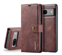 Étui Portefeuille Détachable en Cuir pour Google Pixel 10 Pro XL, Rouge | Étui Détachable, Cuir de Vachette Refendu, 3 Fentes à Cartes et Poche à Billets, Fermeture Magnétique, Béquille Pliable