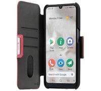 Étui-Portefeuille - DORO - Doro 8100 - Rouge - Semi-rigide - 3 fentes cartes