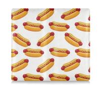 Étui portefeuille en cuir de qualité supérieure pour chauffeur, propriétaire de voiture, remorque, moto, bateau - Jaune, Hot dog jaune dessin animé, 1 size