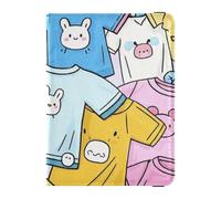Étui portefeuille en cuir imperméable pour passeport, badge, carte d'identité, vaccin, Vêtements de dessin animé mignons, 1 size