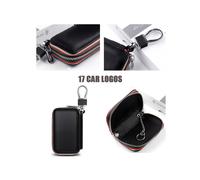 Étui portefeuille en cuir pour clé de voiture (Audi) Renault DACIA Duster Captur Kadjar Megane 2 3 Scenic