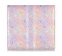 Étui portefeuille en cuir pour conducteur, remorque, moto, bateau Motif étoiles Rose pâle, Stars Sweet Blush Color, 1 size