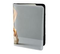 Étui portefeuille en cuir pour passeport de montagne avec motif forêt sous la pluie, Feu magique, One Size, Contemporain