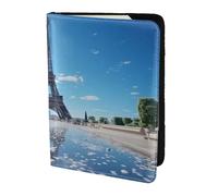 Étui portefeuille en cuir pour passeport The World Tree, La Majestueuse Tour Eiffel, One Size, Contemporain