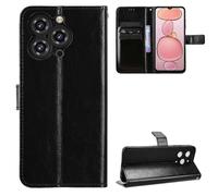 Étui portefeuille en cuir PU pour Oukitel C3, avec sangle, Texture Crazy Horse, Compatible avec Oukitel C3