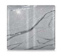 Étui portefeuille en cuir synthétique pour homme et femme - Porte-cartes pour cartes, documents essentiels - Permis de conduire - Fausse paillettes marbre grain gris