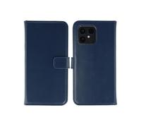 Selencia Selencia Étui portefeuille en cuir véritable Fairphone 6 Bleu foncé Bleu