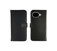 Selencia Selencia Étui portefeuille en cuir véritable Google Pixel 10a Noir Noir