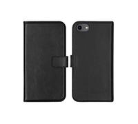 Selencia Étui portefeuille en cuir véritable pour Apple iPhone SE (2022 / 2020) / 8 / 7 / 6(s) - Noir