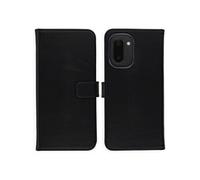 Selencia Selencia Étui portefeuille en cuir véritable OnePlus 15R Noir Noir
