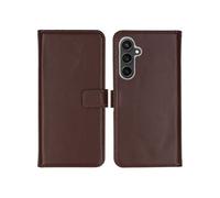 Selencia Étui portefeuille en cuir véritable pour Samsung Galaxy S23 FE - Marron