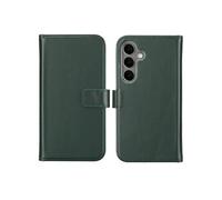 Selencia Étui portefeuille en cuir véritable pour Samsung Galaxy S25 - Vert
