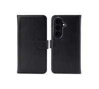 Selencia Étui portefeuille en cuir véritable pour Samsung Galaxy S26 - Noir