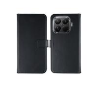 Etui portefeuille en cuir véritable pour Xiaomi 15T Pro - Noir