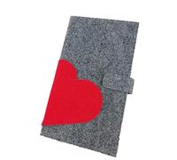 Étui portefeuille en feutre pour carnet de maternité autrichien Rouge