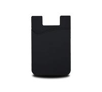 Étui portefeuille en silicone pour carte de crédit et carte d'identité Noir