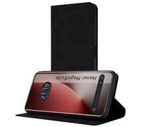 Étui portefeuille en similicuir avec porte-cartes pour Huawei Honor Magic 8 Lite 5G Couleur noire