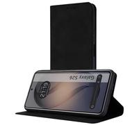 Étui portefeuille en similicuir avec porte-cartes pour Samsung Galaxy S26 5G Couleur noire