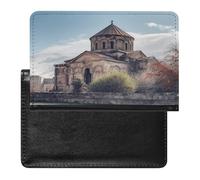 Étui portefeuille en similicuir pour passeport d'église arménienne