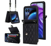 Étui portefeuille fin en cuir pour Motorola Razr 60 Ultra - Porte-cartes avec fermeture magnétique, antidérapant et protection contre les chutes, pour un usage quotidien, les trajets quotidiens et les