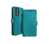 Etui Portefeuille Galaxy A53 5G - Support Vidéo - Dragonne - Turquoise