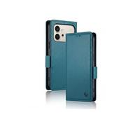 Avizar Étui pour Honor 600 avec Rangements Cartes et Support Vidéo Bleu