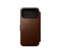 Etui Portefeuille iPhone 18 Pro Max Cuir MagSafe Qi2 Antichoc Marron foncé
