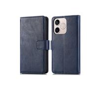 Etui portefeuille Luxe pour Honor 600 Lite - Bleu foncé