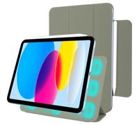 Etui portefeuille Magnetic Trifold pour Apple iPad 11 (2025/2022), vert