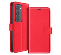 Étui Portefeuille - MAYAXESS - Xiaomi Redmi 15 5G - Rouge - Dragonne Amovible - Fonction Stand
