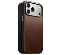 Étui Portefeuille - NOMAD - iPhone 17 Pro Max - Cuir pleine fleur - MagSafe - Marron