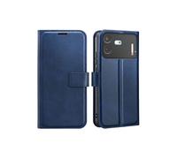 Etui Portefeuille Nothing Phone 4b Effet Cuir Vintage Support Bleu nuit