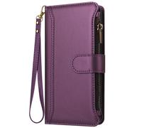 Étui Portefeuille Oppo A5 Pro Dragonne amovible Fermeture magnétique Violet
