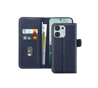 Avizar Étui Chesterfield pour Oppo A6 Pro avec Porte-Cartes et Support Bleu nuit