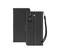Etui Portefeuille Poco X8 Pro - Fonction Support - Dragonne - Noir