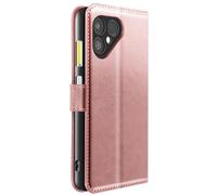 Étui Portefeuille pour Fairphone 6 avec Dragonne et Fonction Support Mayaxess Rose champagne