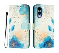 Étui portefeuille pour Fujitsu Arrows We2 / F-52E, 3 emplacements pour cartes, 1 fente pour espèces, cuir synthétique à rabat avec support, boucle magnétique, anti-choc, compatible avec sans fil