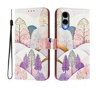 Étui portefeuille pour Fujitsu Arrows We2 / F-52E, 3 emplacements pour cartes, 1 fente pour espèces, cuir synthétique à rabat avec béquille, boucle magnétique, anti-choc, compatible sans fil (Cap