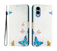 Étui portefeuille pour Fujitsu Arrows We2 / F-52E, 3 emplacements pour cartes, 1 fente pour espèces, étui à rabat en cuir synthétique avec béquille, boucle magnétique, anti-choc, compatible avec sans