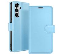 Étui Portefeuille pour Galaxy A05s avec Fonction Support et Languette Magnétique Bleu clair